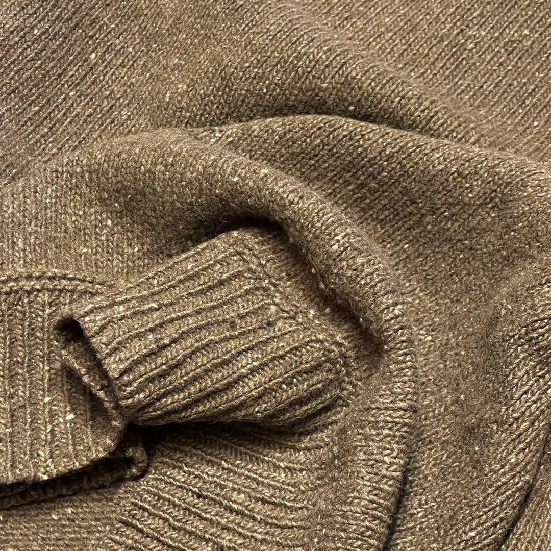 【L】ポロ・ラルフローレン ウール ニット セーター 90s 茶色 ブラウン