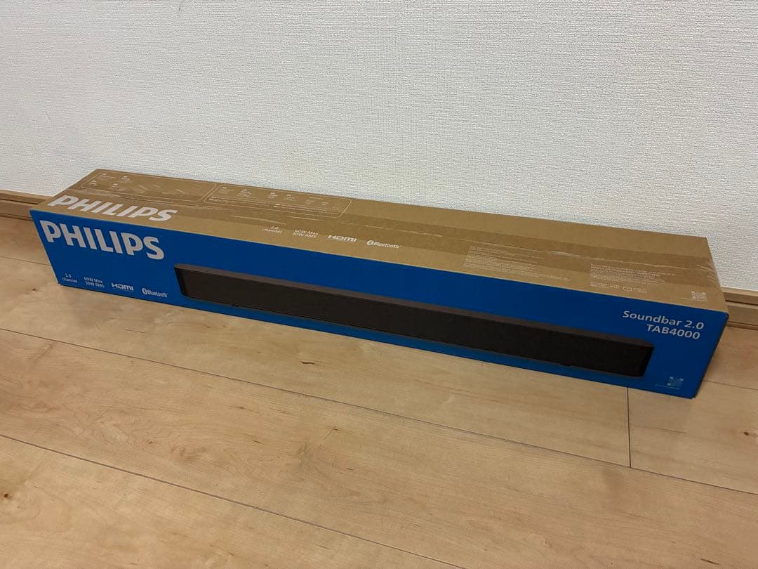 Philips 強化ステレオ 2.0 サウンドバー TAB4000
