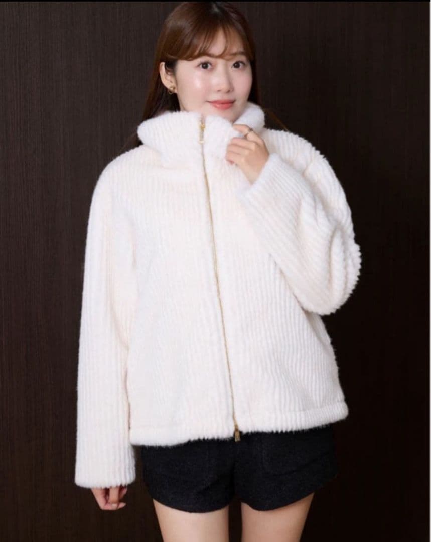 Herlipto Twila Faux Fur Zip Jacket Sサイズ