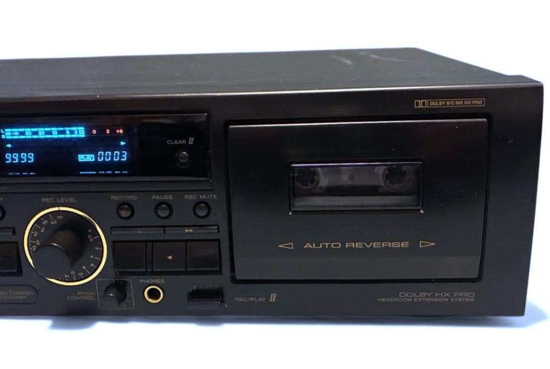 【動作OK！！】ダブルカセットデッキ　TEAC　W-790R　①