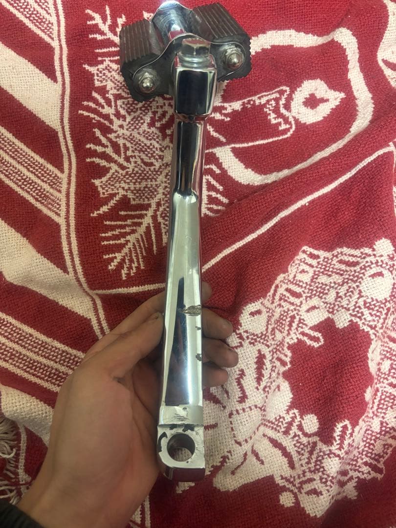 2%er SR400/500用バイシクルキックペダルキット　ブラック