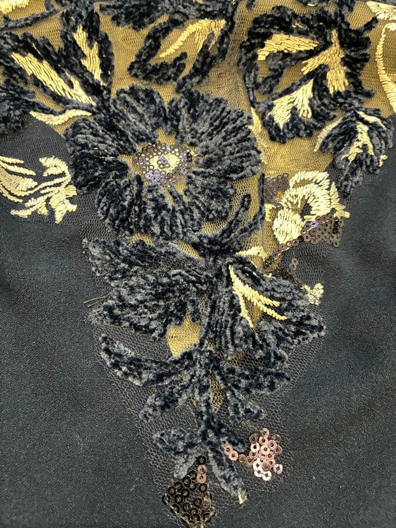 【未使用タグ付】TADASHI SHOJI レースワンピース ネイビー サイズ2