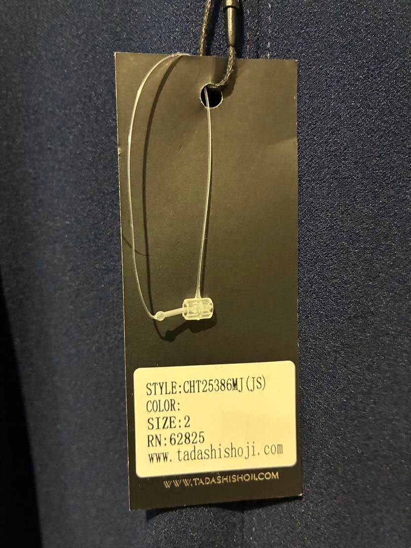 【未使用タグ付】TADASHI SHOJI レースワンピース ネイビー サイズ2