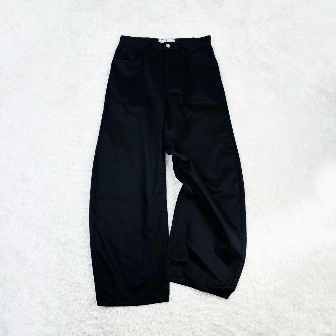 648 カレンソロジー &RC チノカーヴィーパンツ ブラック サイズ40