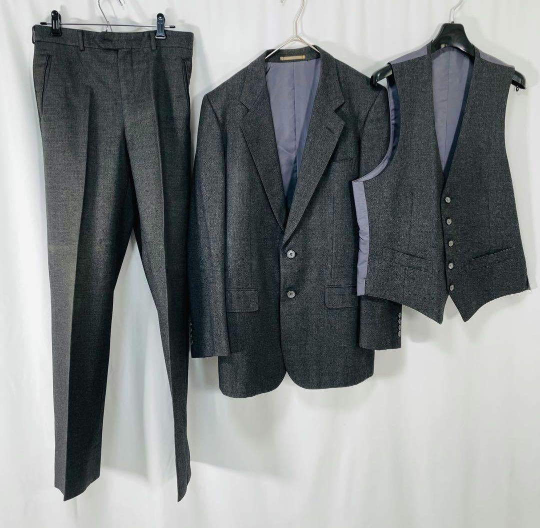 Yves Saint Laurent s12 スーツ 3ピース ウール グレー