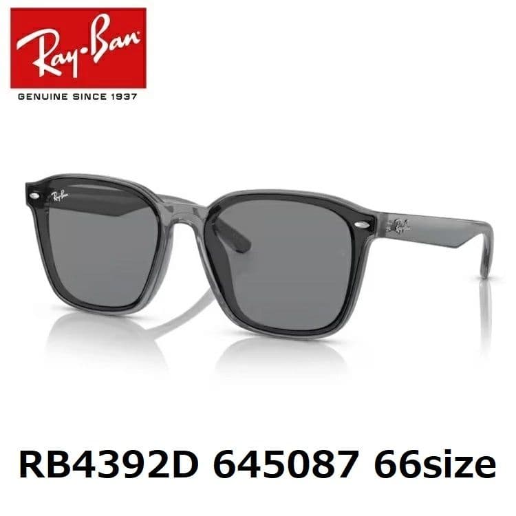 【新品】レイバン RB4392D 645087 66サイズ　クリアグレー