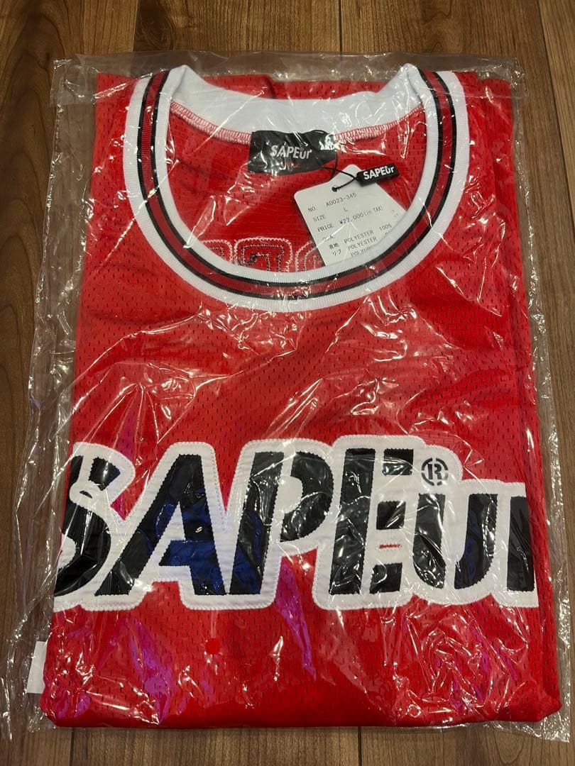 SAPEur サプール　メッシュ　レッド　バスケ