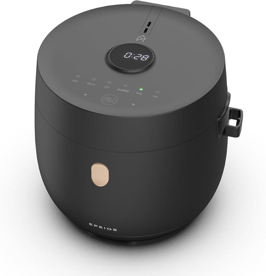【新品・未使用】最新 Epeios 炊飯器｜最大4合炊き・低温調理・保温ブラック
