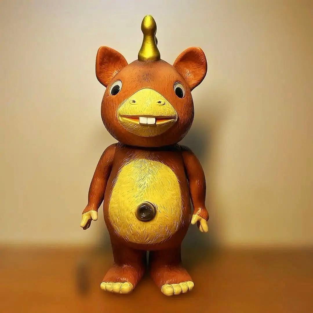 快獣ブースカ　イヌクマ　特大サイズ　ソフビ