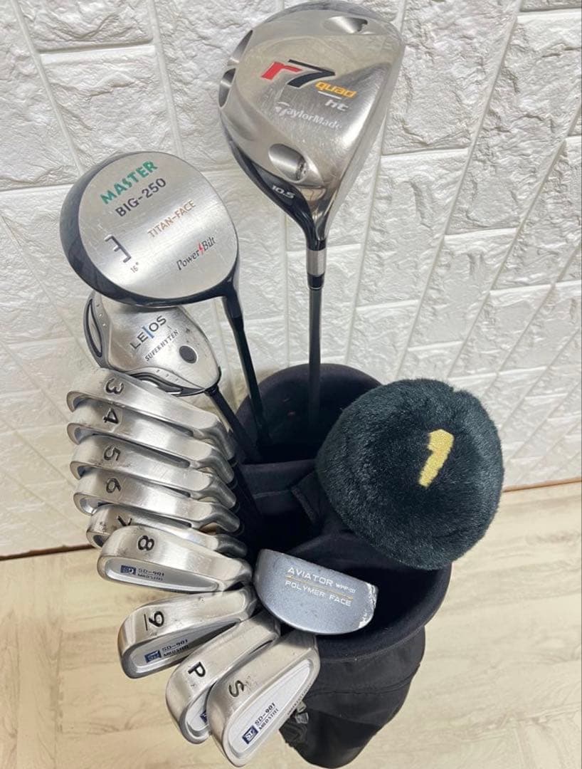 初心者向け ゴルフクラブセット メンズ テーラーメイド キャディーバッグ付