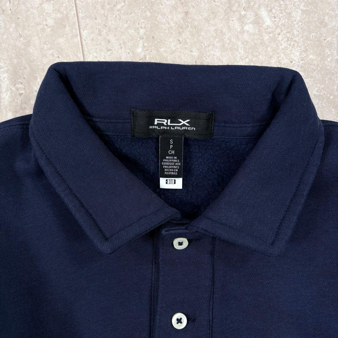 RLX アールエルエックス　ポロベア　スウェット トレーナー 裏起毛　ネイビー