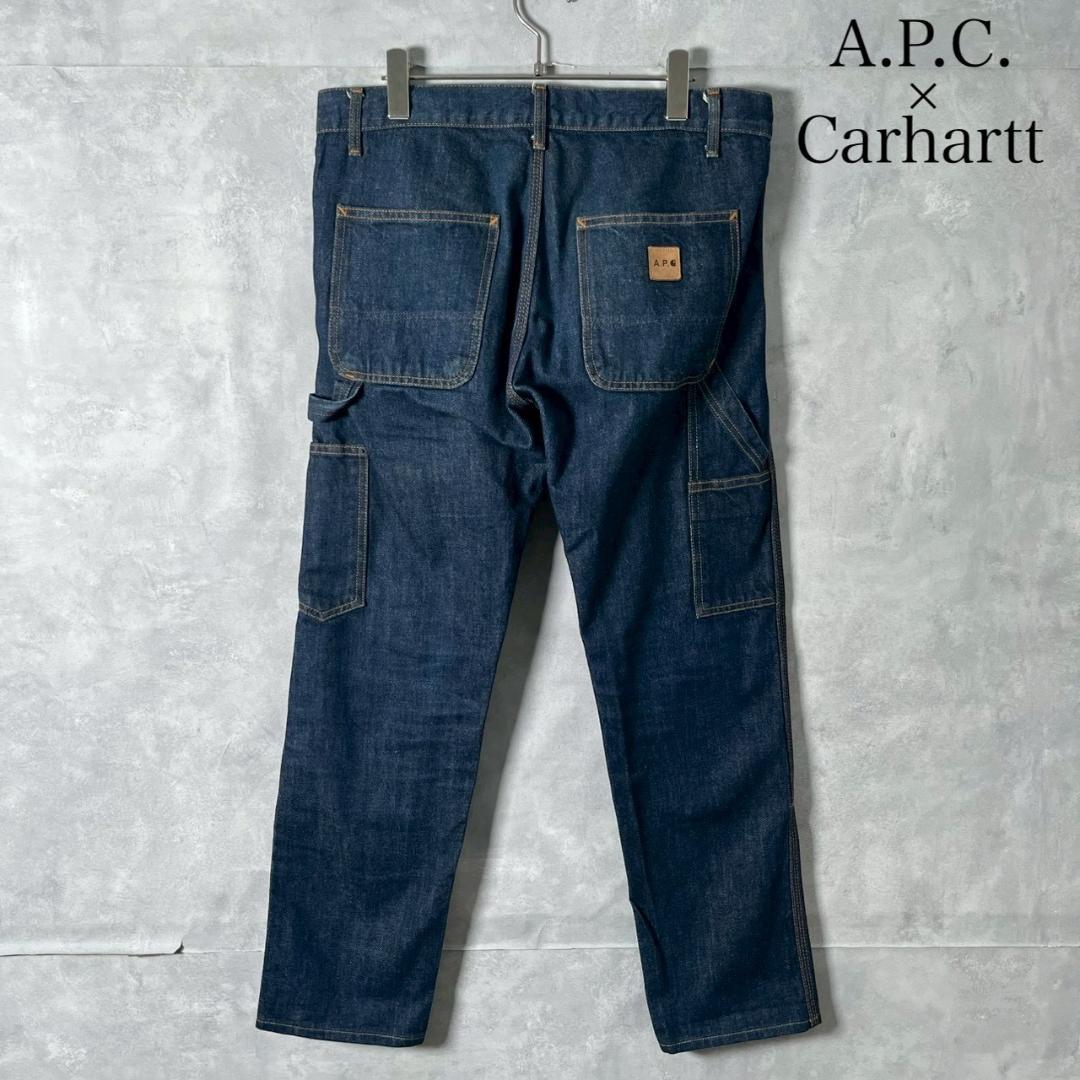 A.P.C. × Carhartt ダブルニー デニムペインター　 N2380