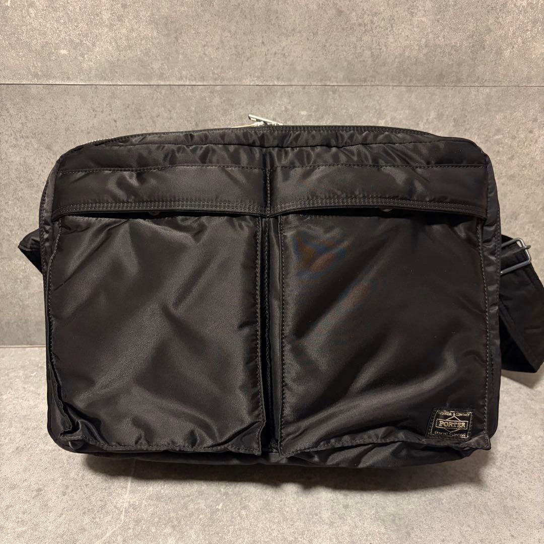 新品未使用　PORTER タンカー　ショルダーバッグ　ブラック　2層