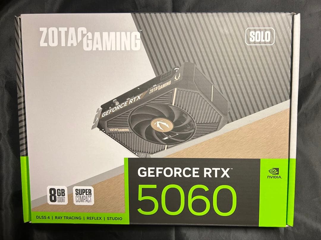 保証付き ZOTAC GeForce RT RTX5060 8GB solo