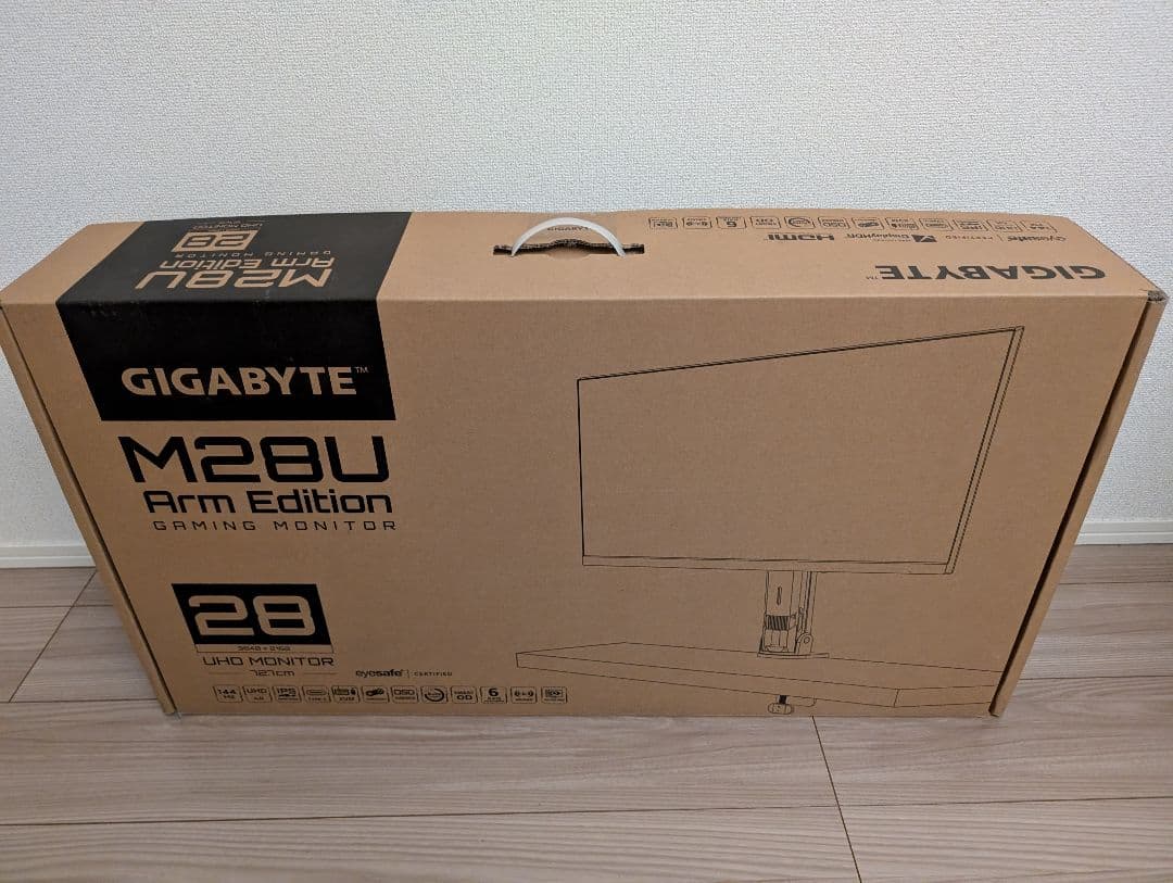 GIGABYTE M28U AE 28インチ 4K 144Hz VRR対応