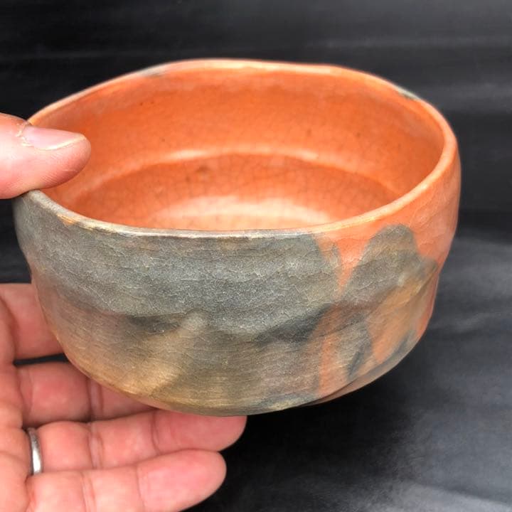 究極の美◼️蔵から素晴らしい迫力のある赤楽が出て来ました。古美術品、茶道具