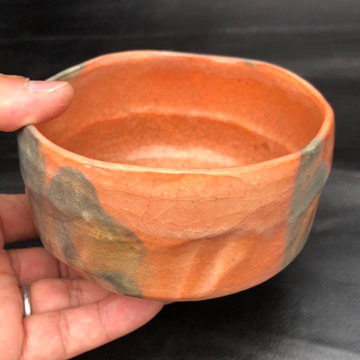 究極の美◼️蔵から素晴らしい迫力のある赤楽が出て来ました。古美術品、茶道具