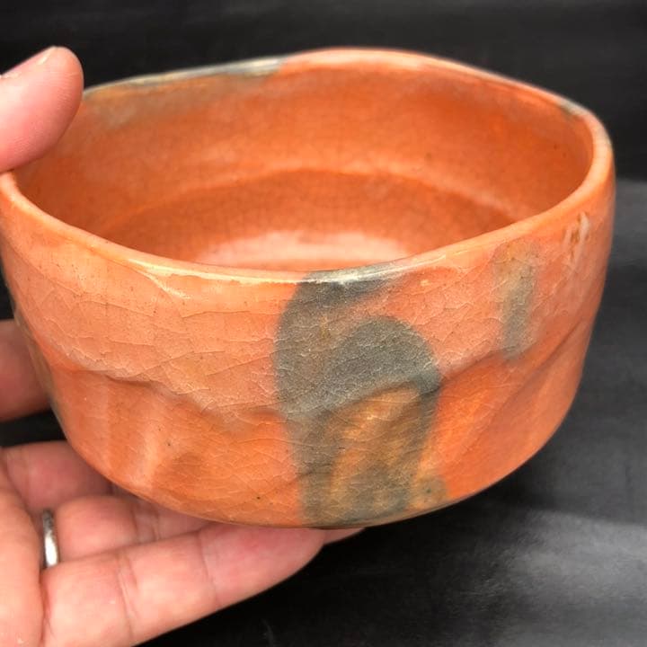 究極の美◼️蔵から素晴らしい迫力のある赤楽が出て来ました。古美術品、茶道具