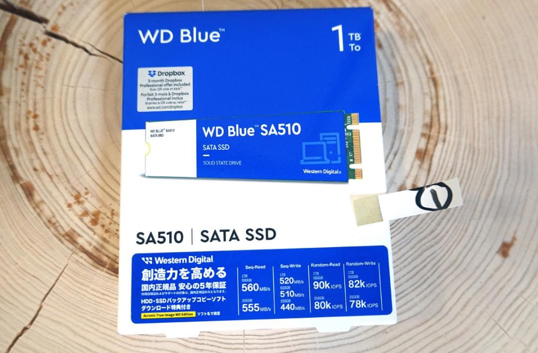 新品①WD Blue SA510 1TB SATA SSD M.2 / 2280