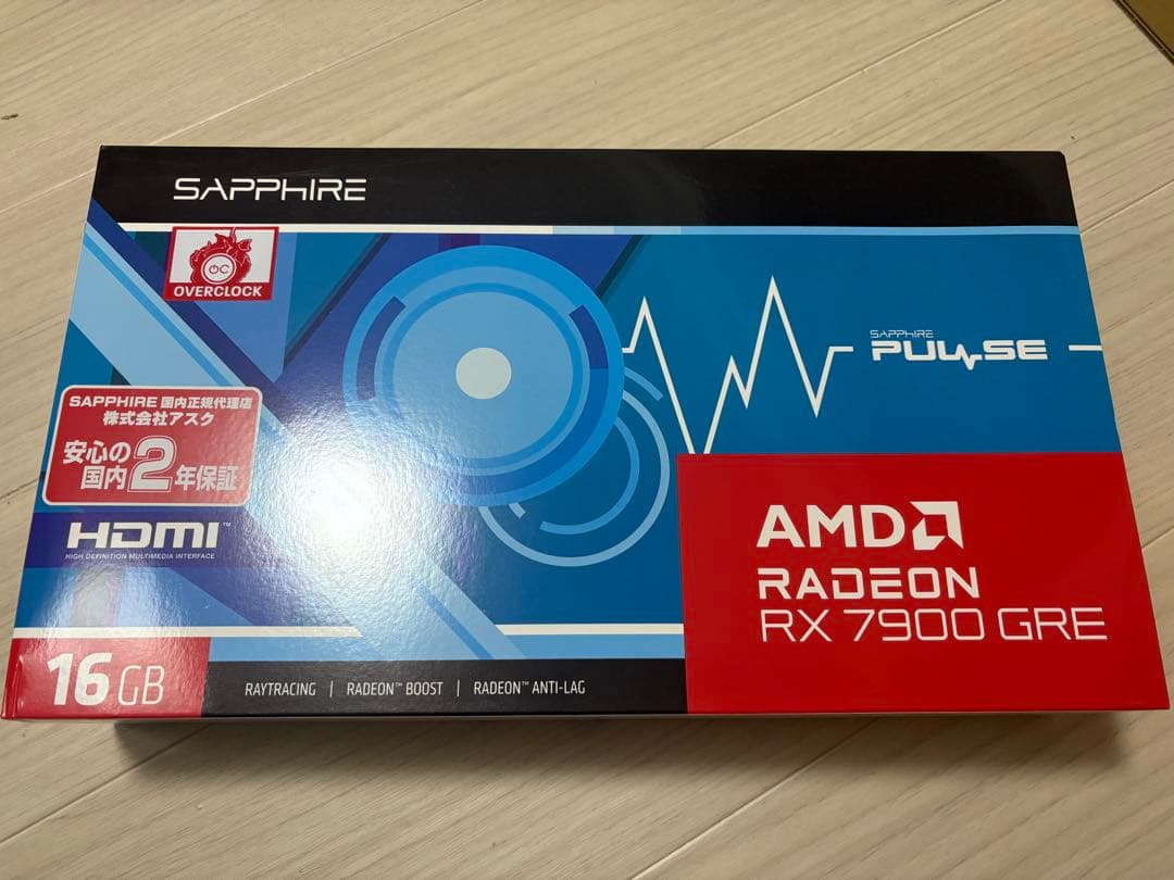 グラフィックボード・グラボ・ビデオカード Sapphire Radeon RX7900GRE 16GB