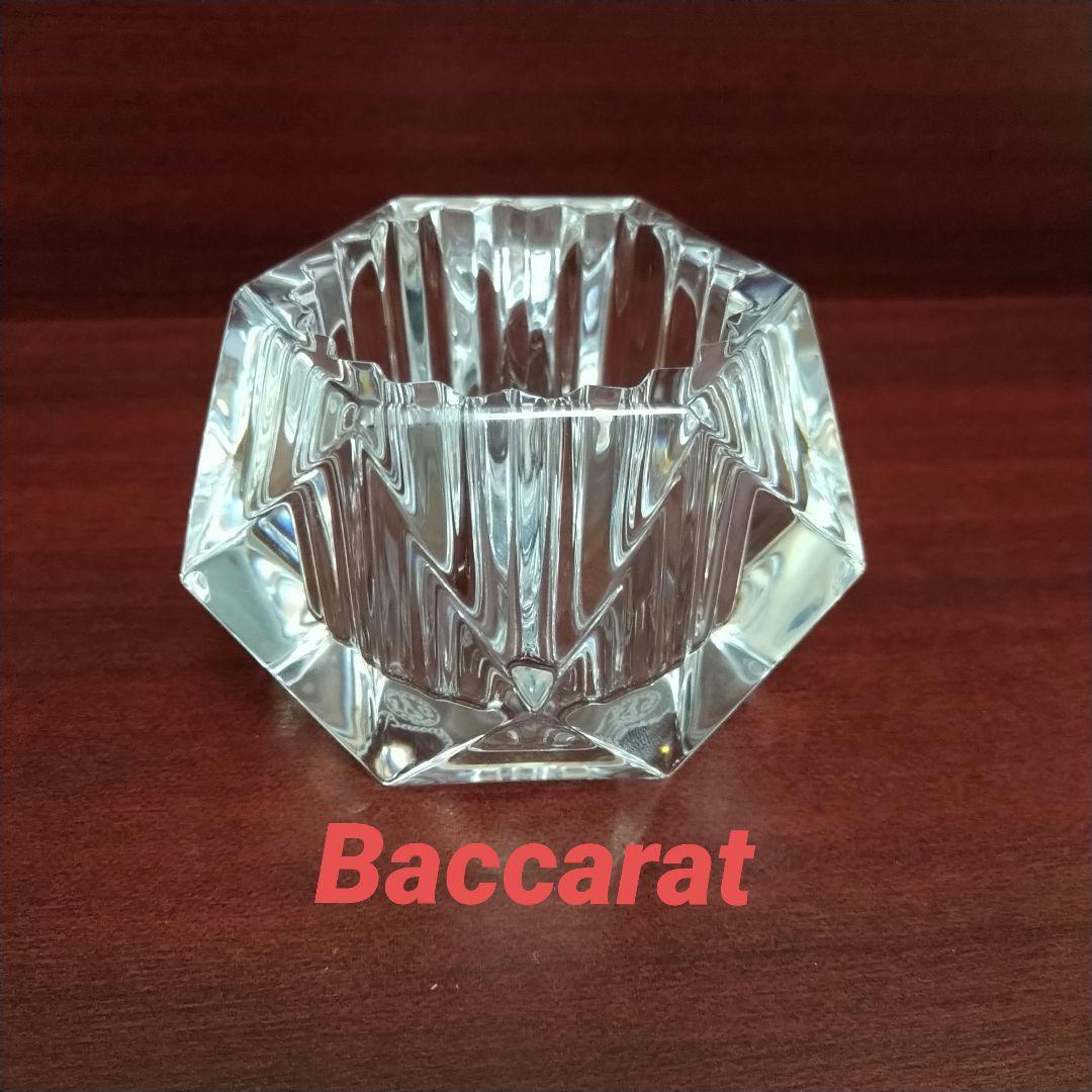 未使用　バカラ　キャンドルホルダー　Baccarat