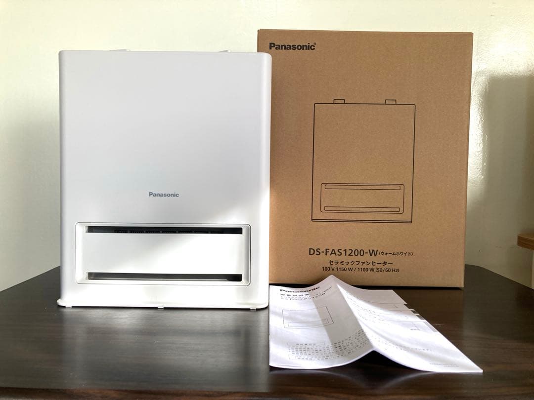 ⭐︎美品 パナソニック セラミックファンヒーター DS-FAS1200-W 白