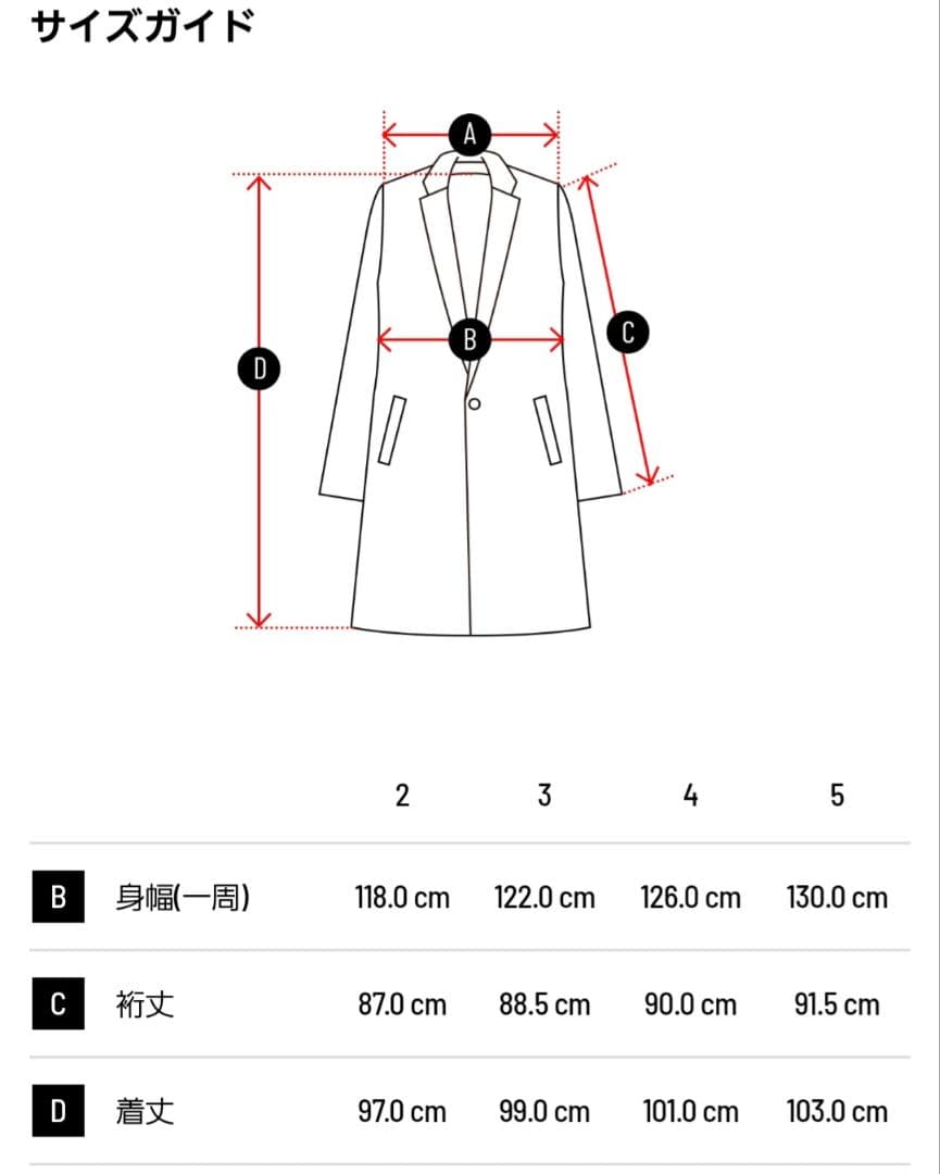 SEVEN PLUS MODS COAT ブラック　サイズ5