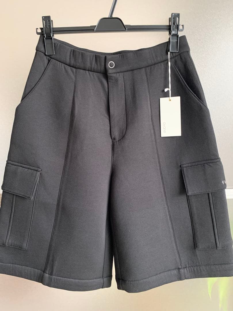 ayane ボンディングハーフ丈カーゴパンツ