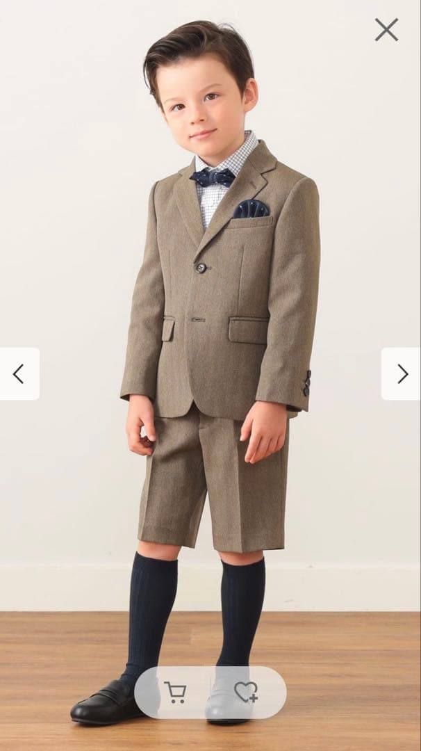 beams mini セレモニー ジャケット パンツ シャツ130