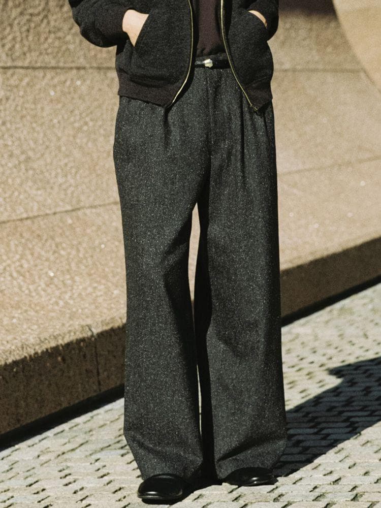 パンツ SILK NEP WOOL PANTS