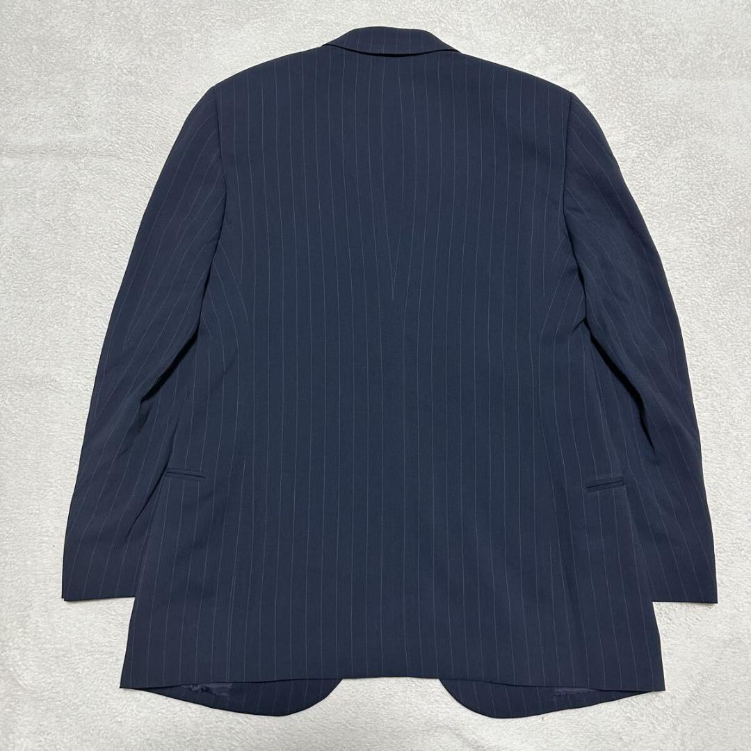 美品 ジョルジオアルマーニ 現行黒タグ 高級 スーツ 濃紺 M相当 015