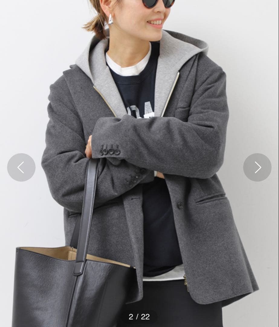 Deuxieme classe Dad Jacket コート　グレー