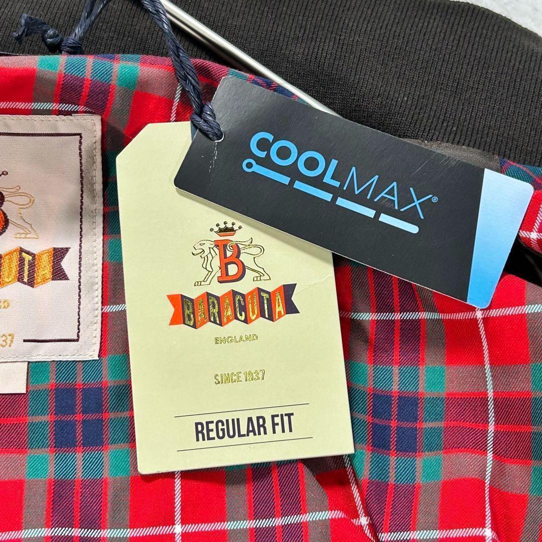 【BARACUTA】ハリントンジャケット　G9 首元ボタン付き　ブラウン　44