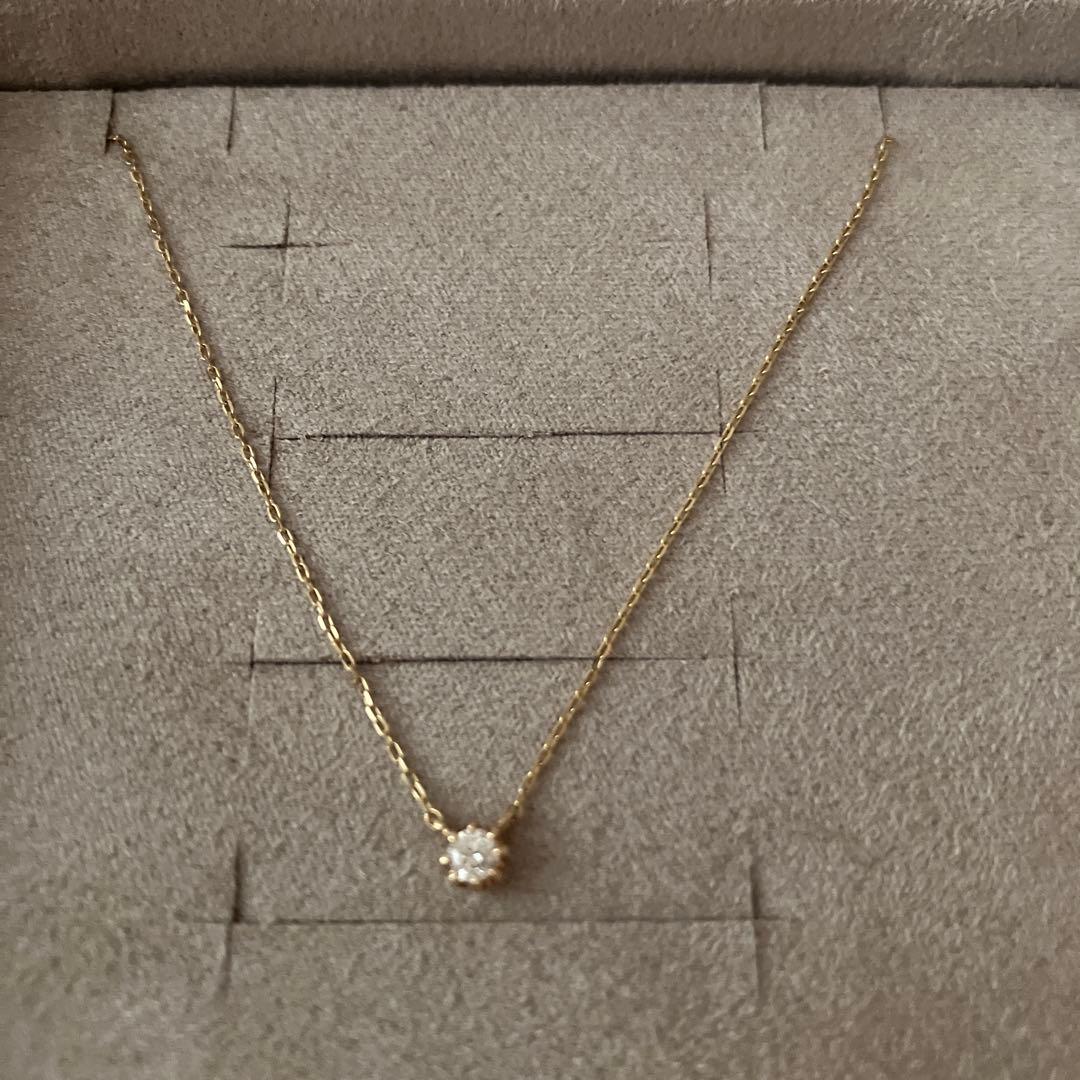 ete K10イエローゴールド ネックレス