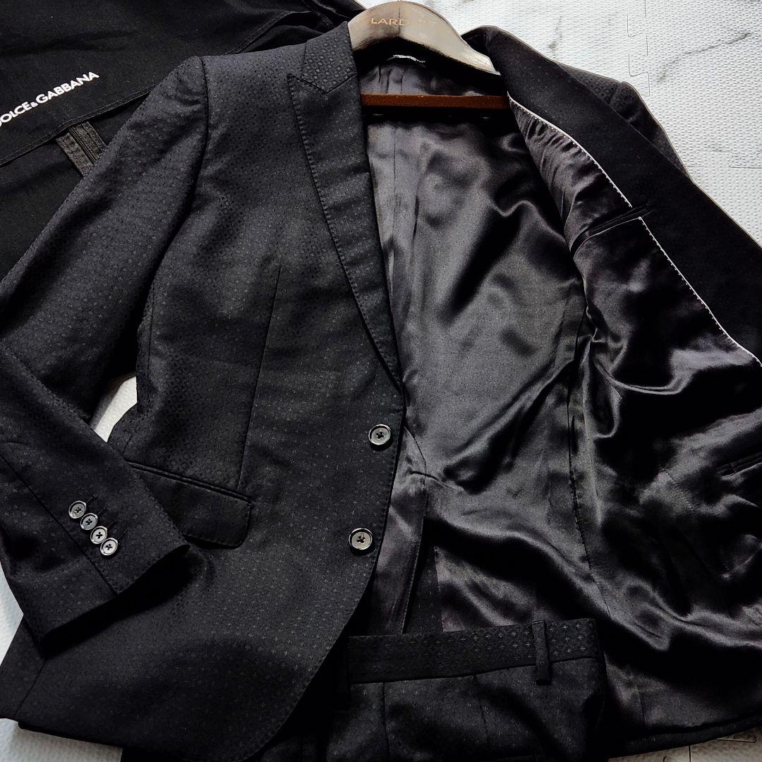 最高級✨ドルチェ&ガッバーナ スーツ カシミヤ シルク 現行タグ 総柄