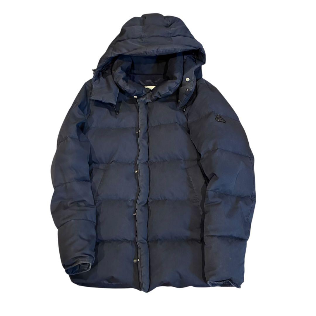 PYRENEX ピレネックス ネイビー ダウンジャケット フード付き M