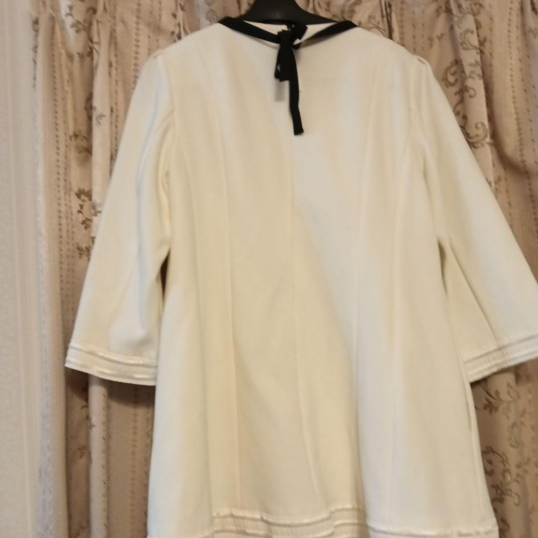 トゥービーシック　チュニック　ワンピース　パール　襟　46　新品未使用