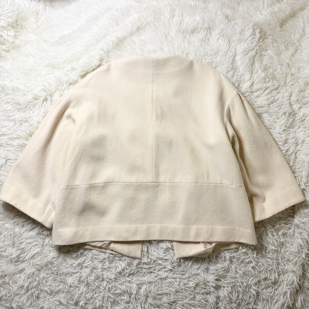 美品✨ ユナイテッドアローズ W ノーカラー メタルボタン ショートコート