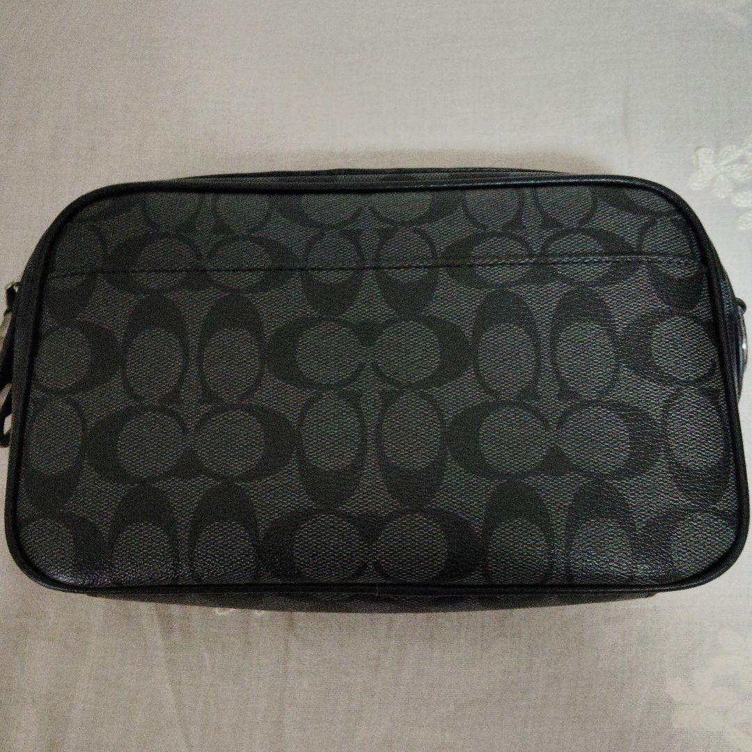 COACHコーチブラックショルダーメンズバッグ