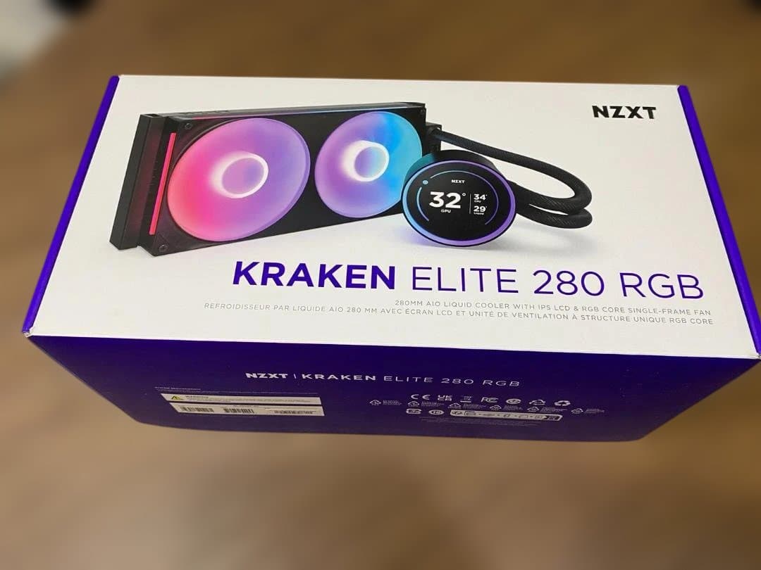 NZXT Kraken Elite 280 RGB v2 Black 簡易水冷