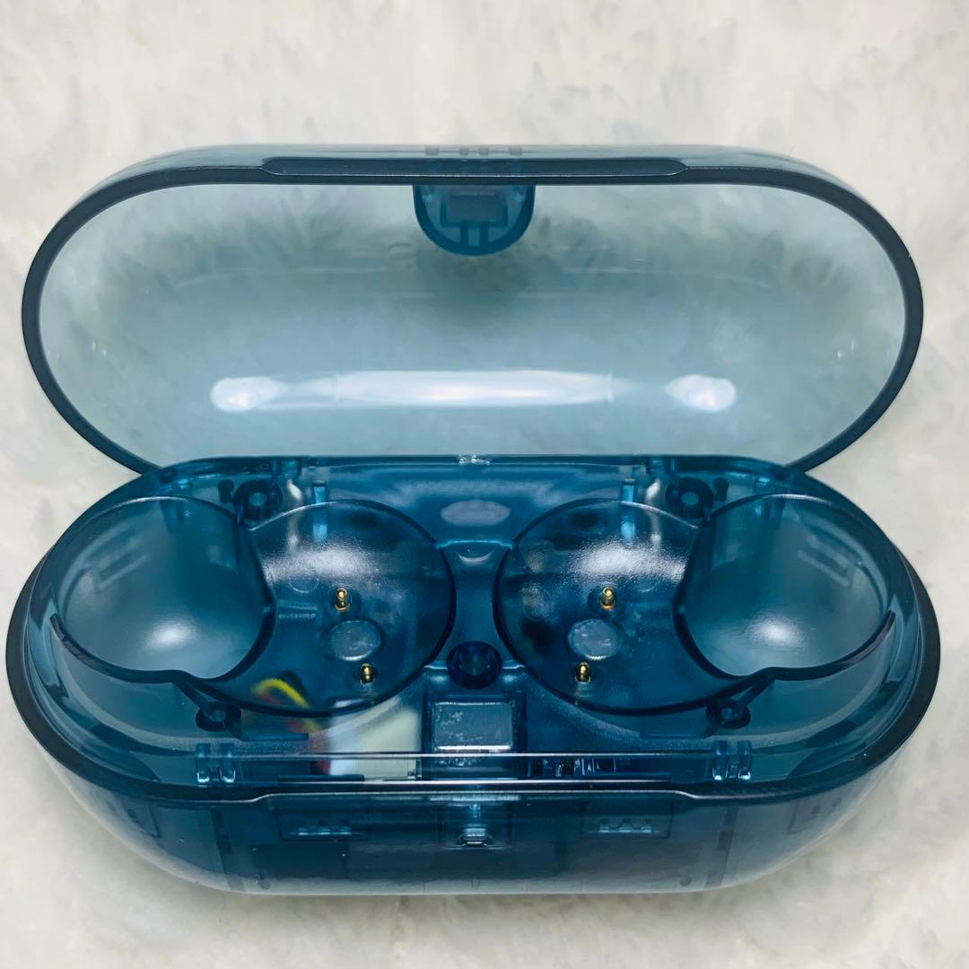 美品 SONY WF-C710N グラスブルー 充電ケース