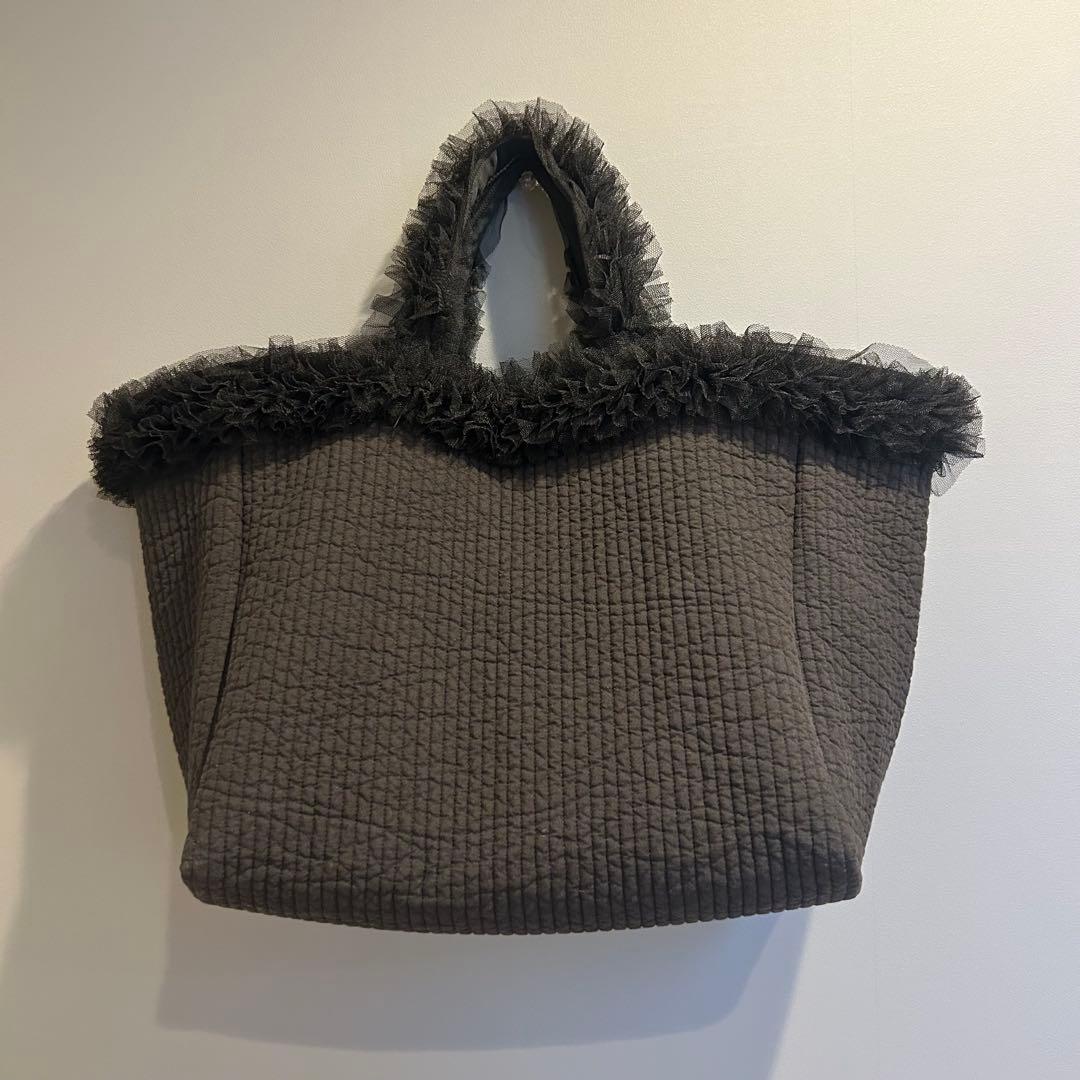 ダブルチュールハンドルヌビバッグ☆