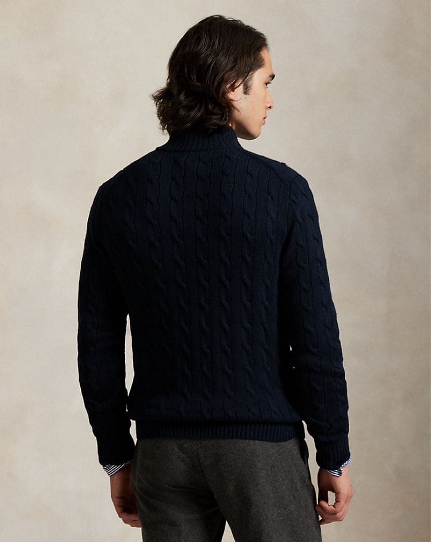 Ralph Lauren フルジップケーブルセーター