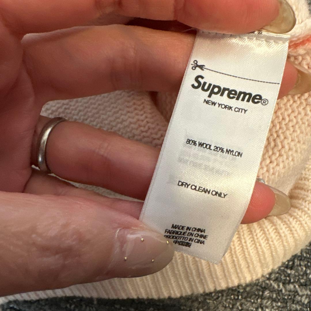 23awBlurredLogoSweaterニット セーター　supreme