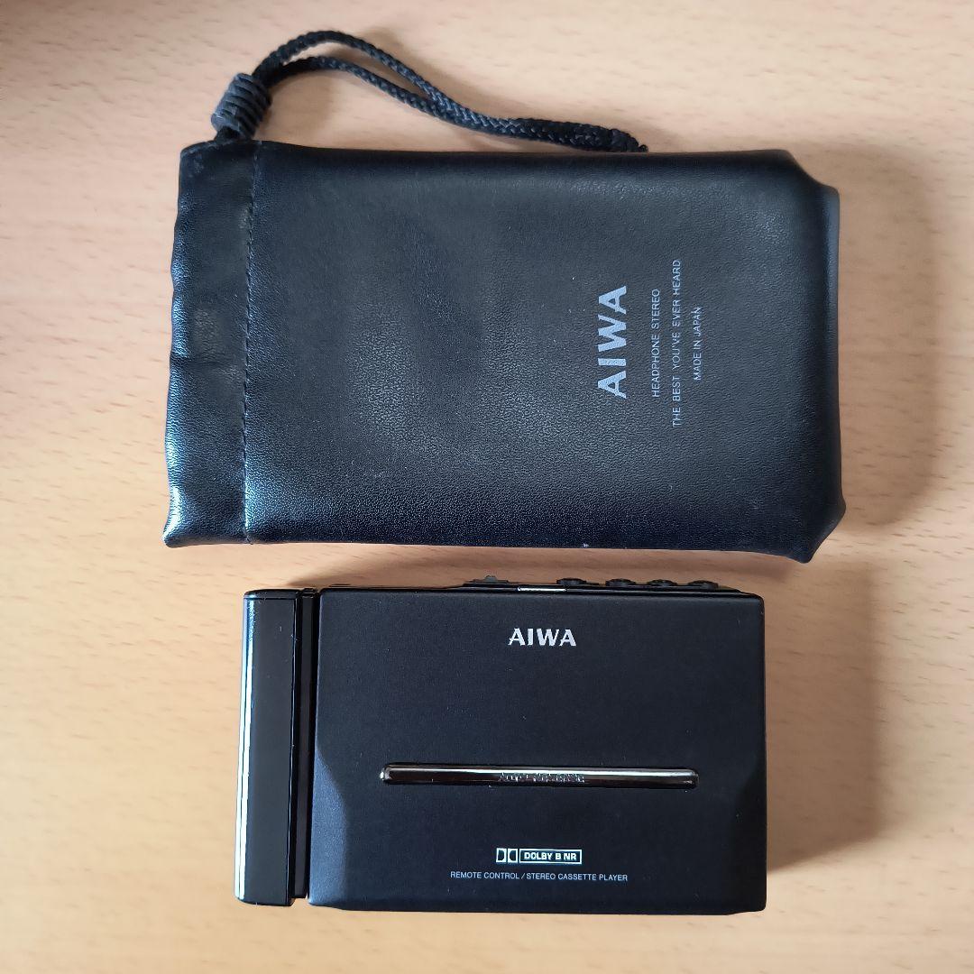 AIWA カセットボーイ HS-PL55 ジャンク美品 純正巾着袋付き 日本製