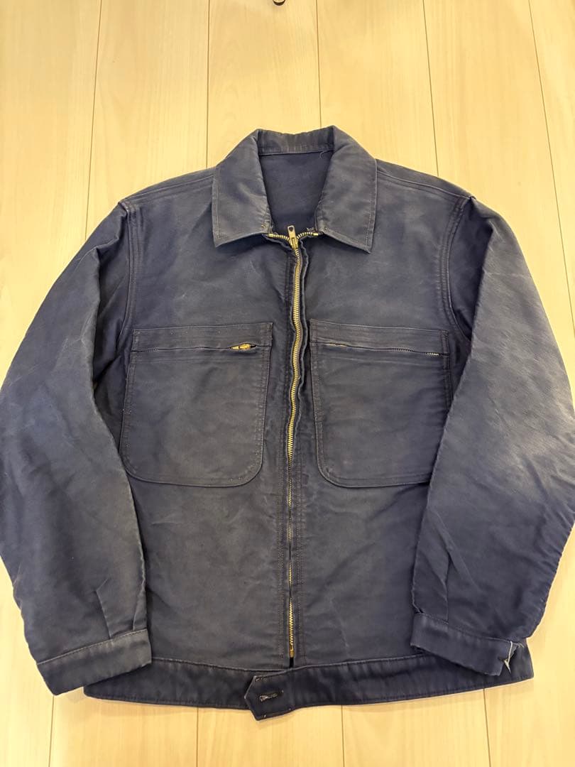 【VINTAGE】LE MONT ST MICHEL BLUE moleskin