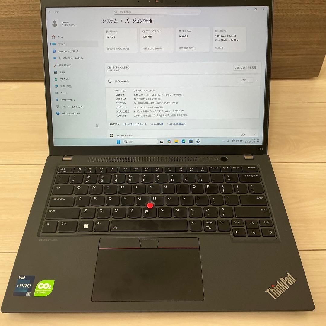 Windowsノート本体 Lenovo ThinkPad T14 GEN4 WWAN