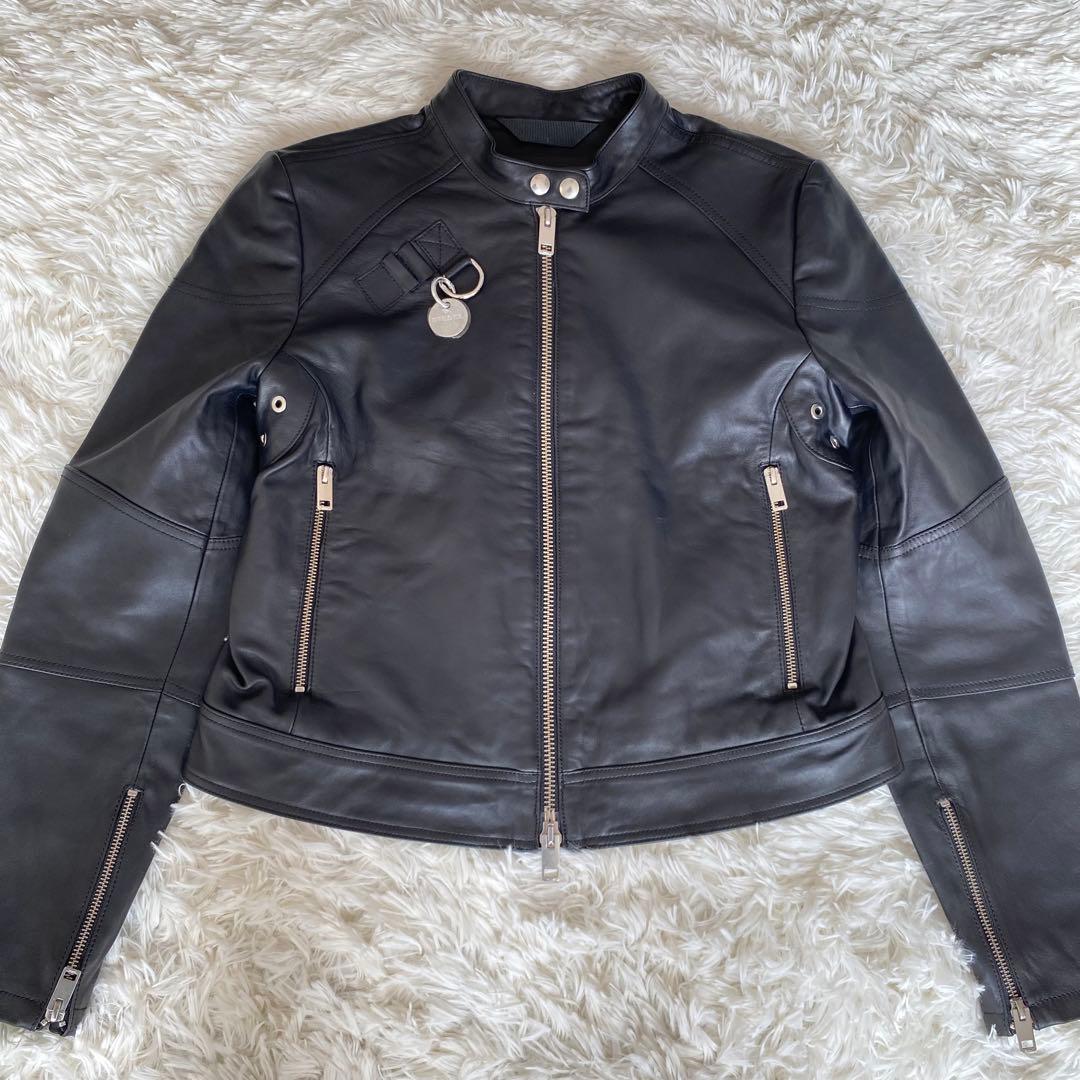 ディーゼル レディース レザー シングルライダースジャケット 美品 L