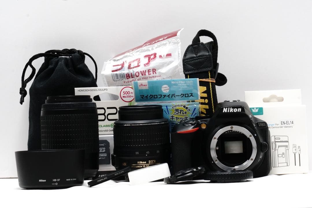 スマホ転送 Wi-Fi搭載 ✨Nikon D5600✨ニコン ダブルレンズセット