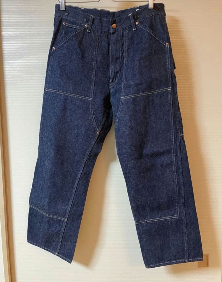 COMOLI レショップ別注 デニムペインターパンツ サイズ2